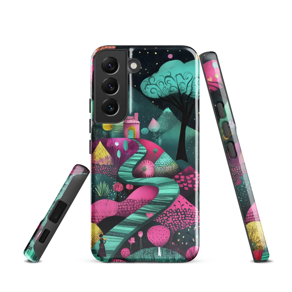 Whimsical Journey through Colorful Lands | Phone Case |  S22 | Tough Case | Glossy