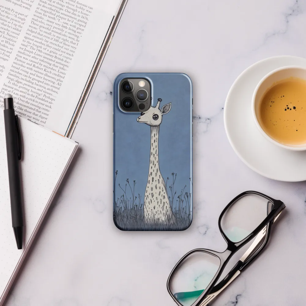 Whimsical Giraffe in Blue