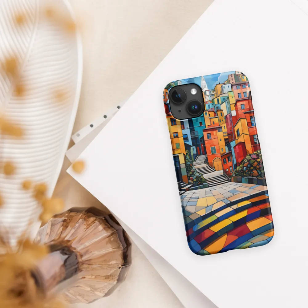 Vibrant Village: A Cubist Journey