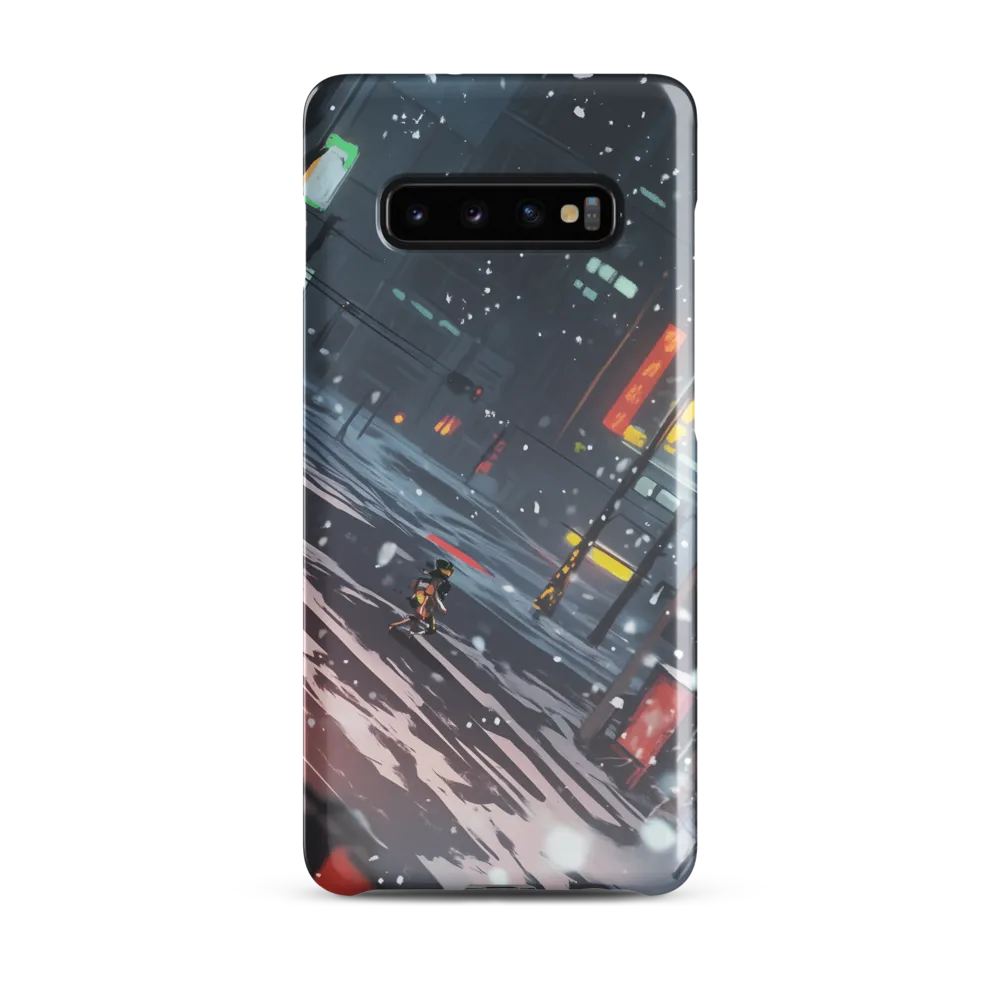 Solitude in the Neon Snow | Phone Case |  S10 Plus | Snap Case | Glossy