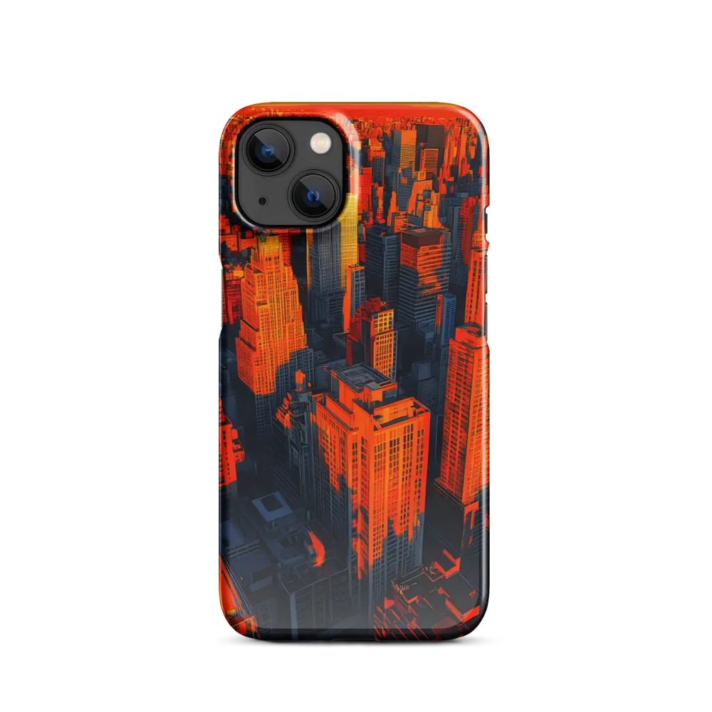 Urban Dawn: A Digital Ode to Skyscrapers | Phone Case |  13 | Snap Case | Glossy