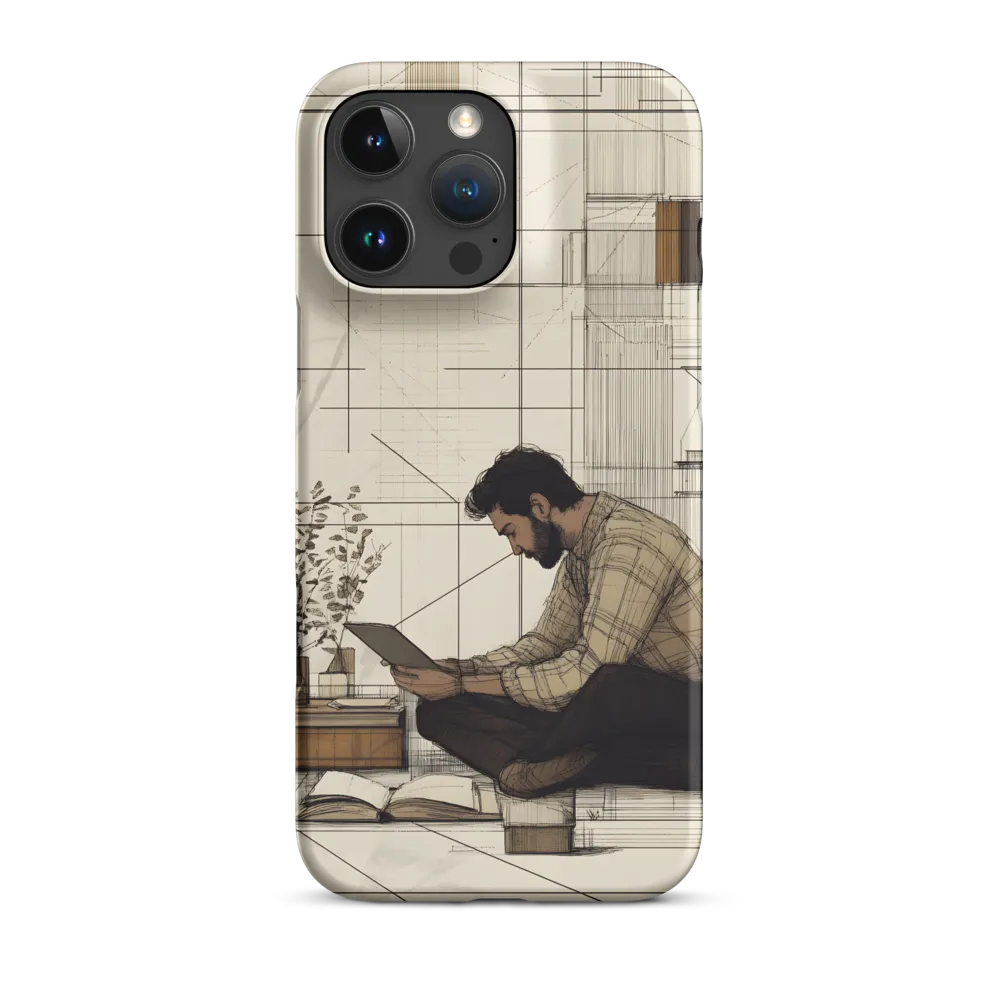 Quiet Reflections in Line | Phone Case |  16 Pro Max | Snap Case | Matte