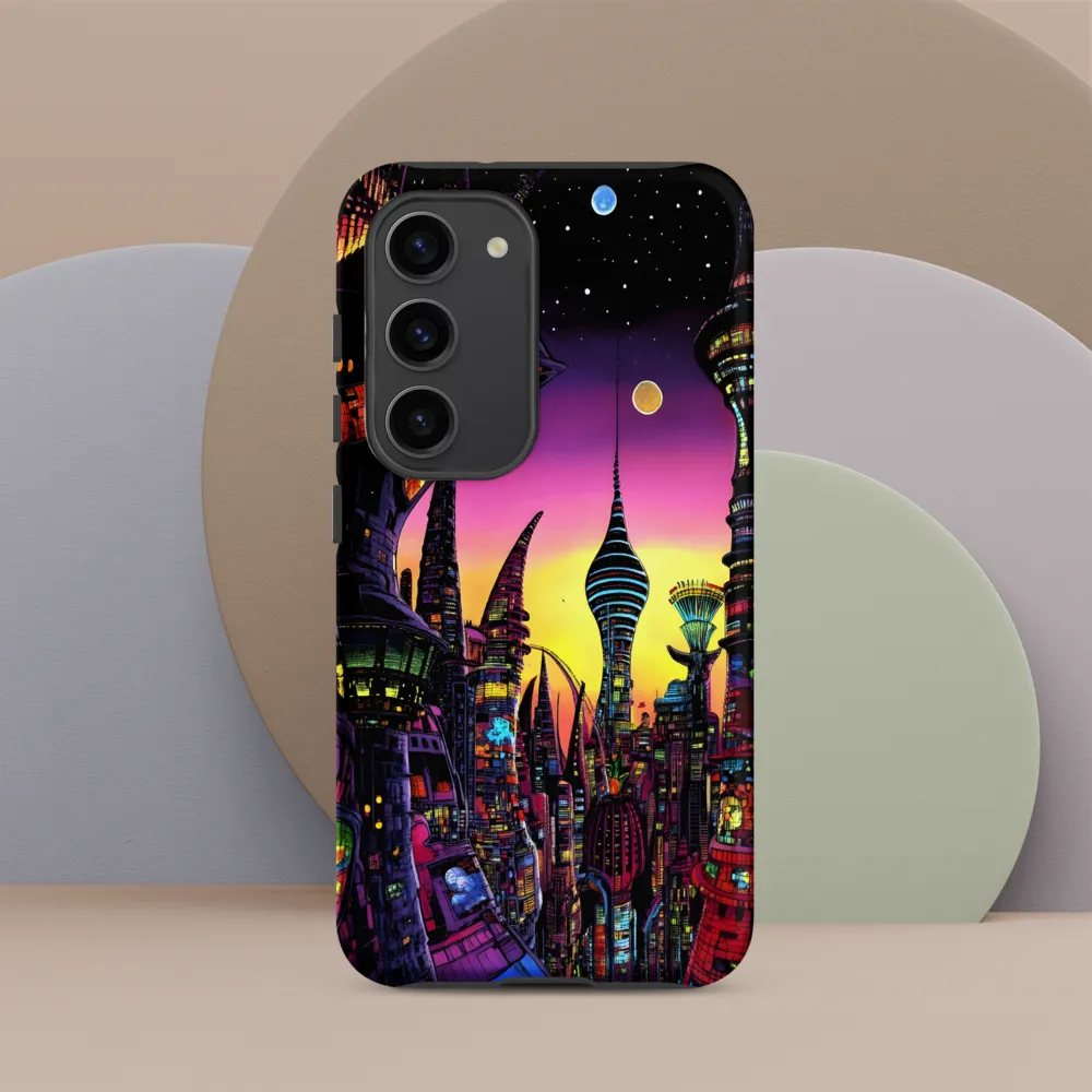 Futuristic Cityscape at Dusk
