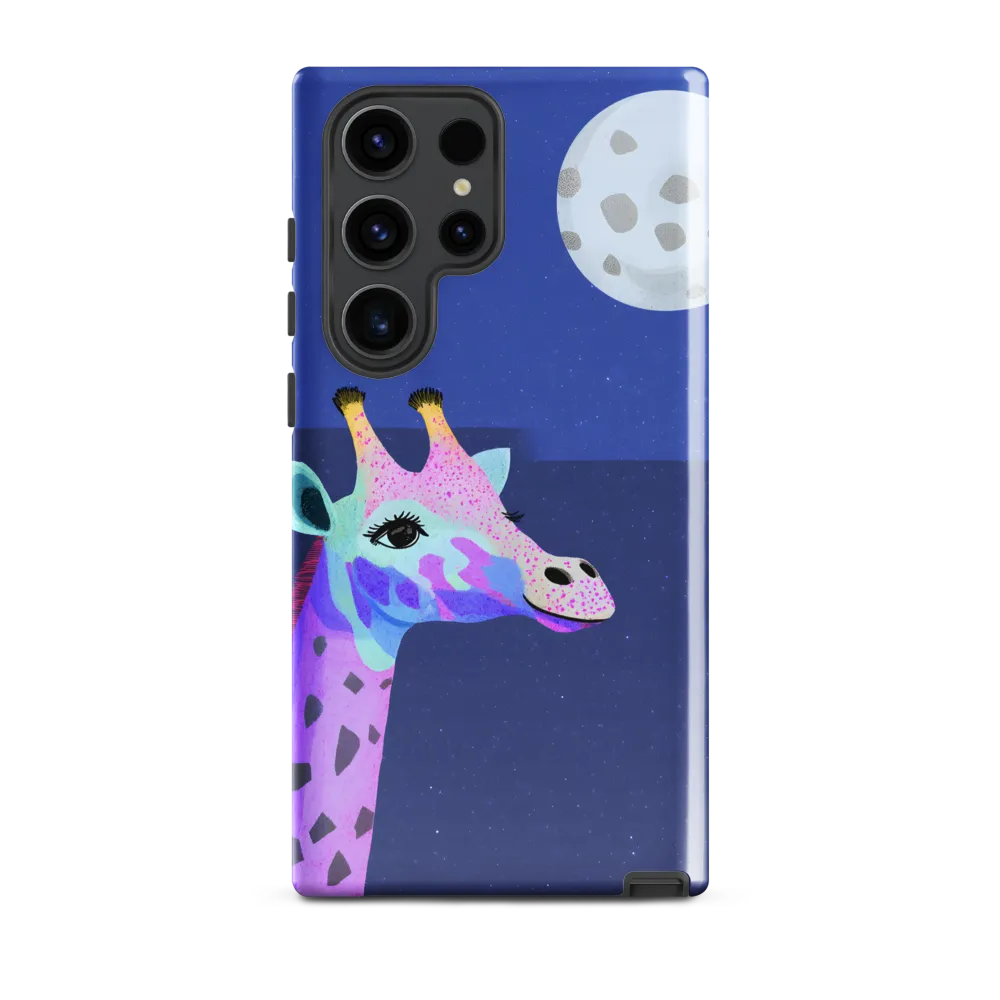 Whimsical Giraffe Under the Stars