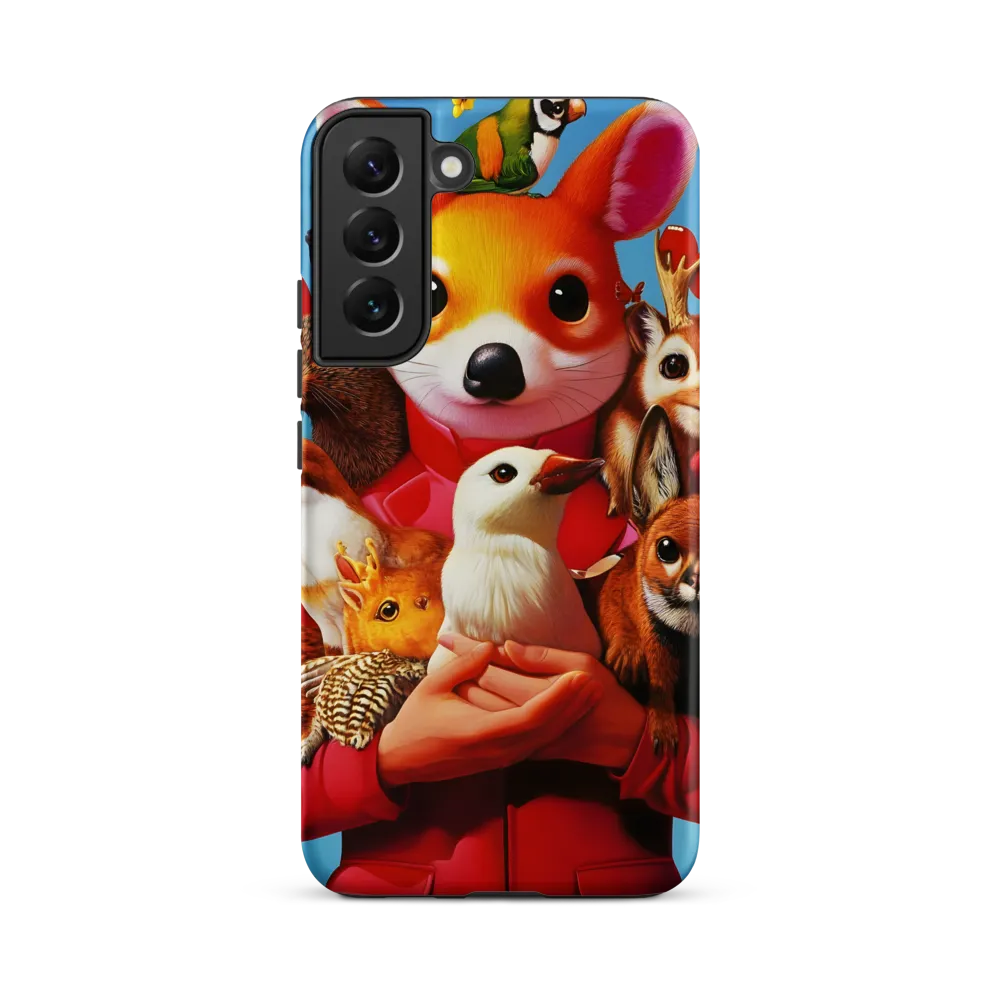 Harmony in Whimsy: A Modern Animal Ensemble | Phone Case |  S22 Plus | Tough Case | Matte