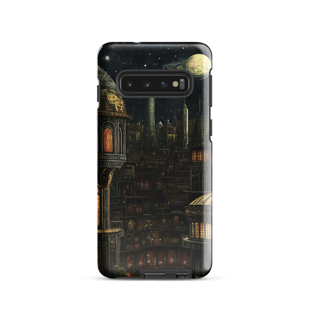 Celestial Enigma: A Surreal Cityscape