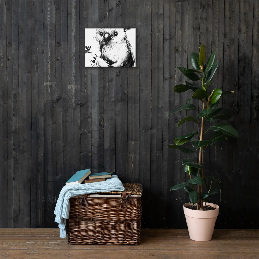 Whimsical Koala in Ink | Thin Canvas | 12″×16″