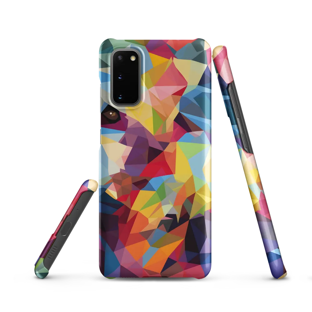 Playful Geometry: The Bear's Face | Phone Case |  S20 | Snap Case | Matte