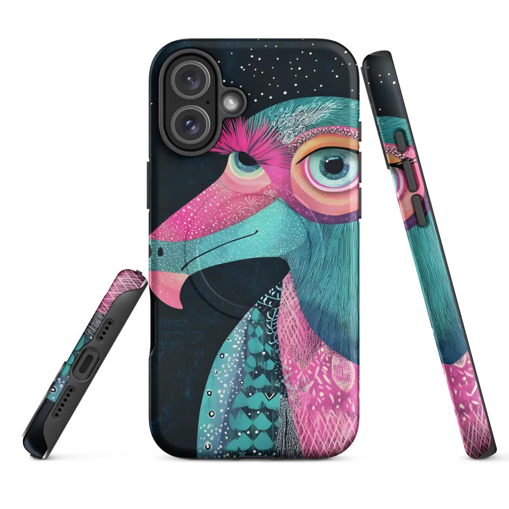 Whimsical Vulture: A Dance of Colors
