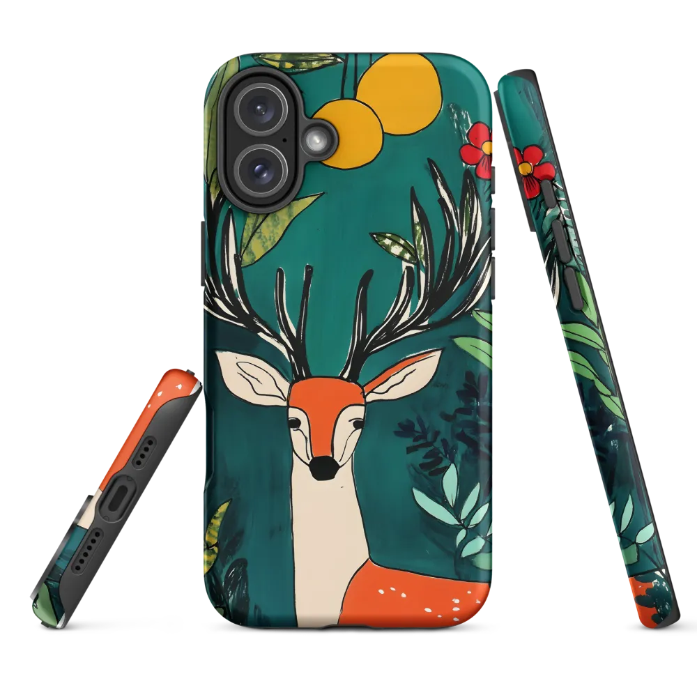 Nature's Embrace: The Majestic Deer | Phone Case |  16 Plus | Tough Case | Matte