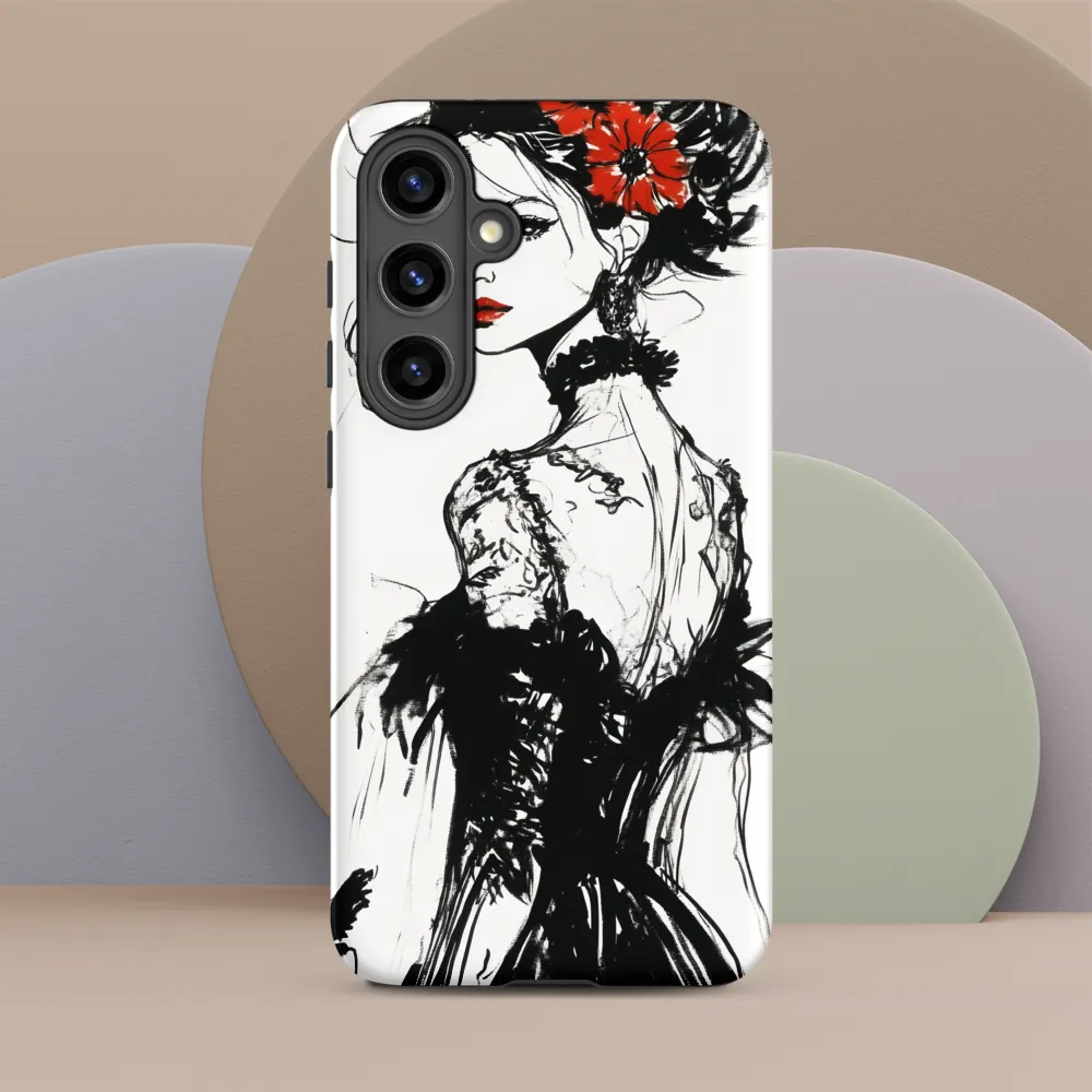 Elegance in Black and Red