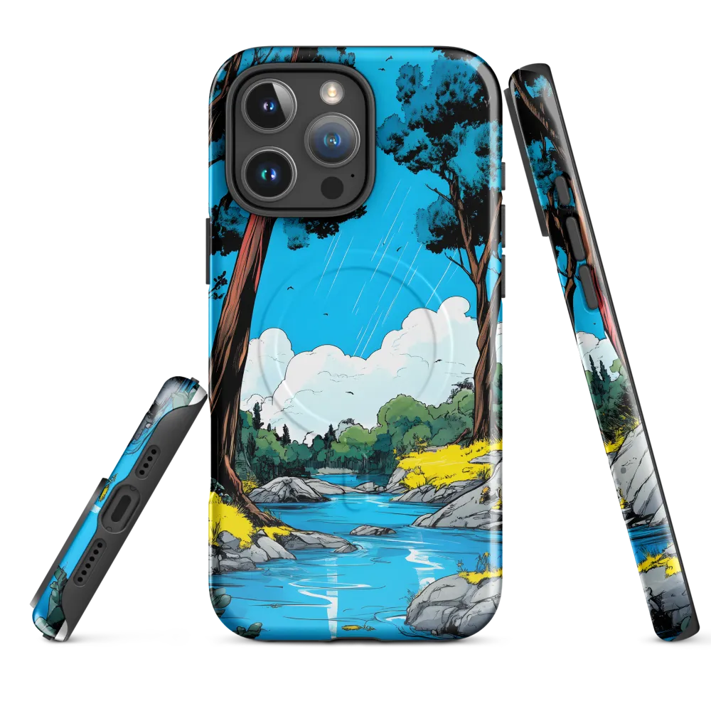 Tranquil River in a Comic Landscape