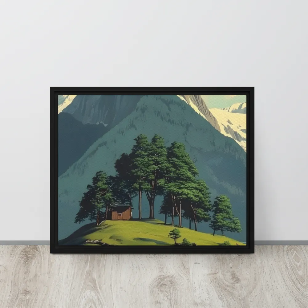 Whispers of Tranquility | Canvas with Black Frame | 16″×20″