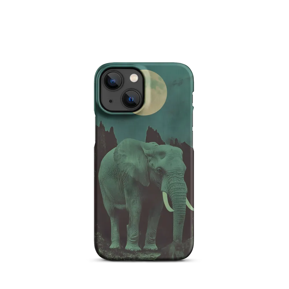 Ethereal Presence: Elephant Under a Full Moon