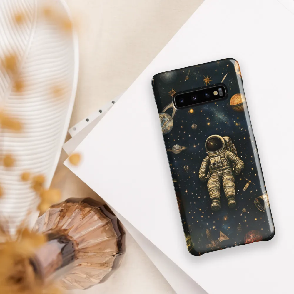 Cosmic Voyage: An Astronaut's Solitude | Phone Case |  S10 Plus | Snap Case | Glossy