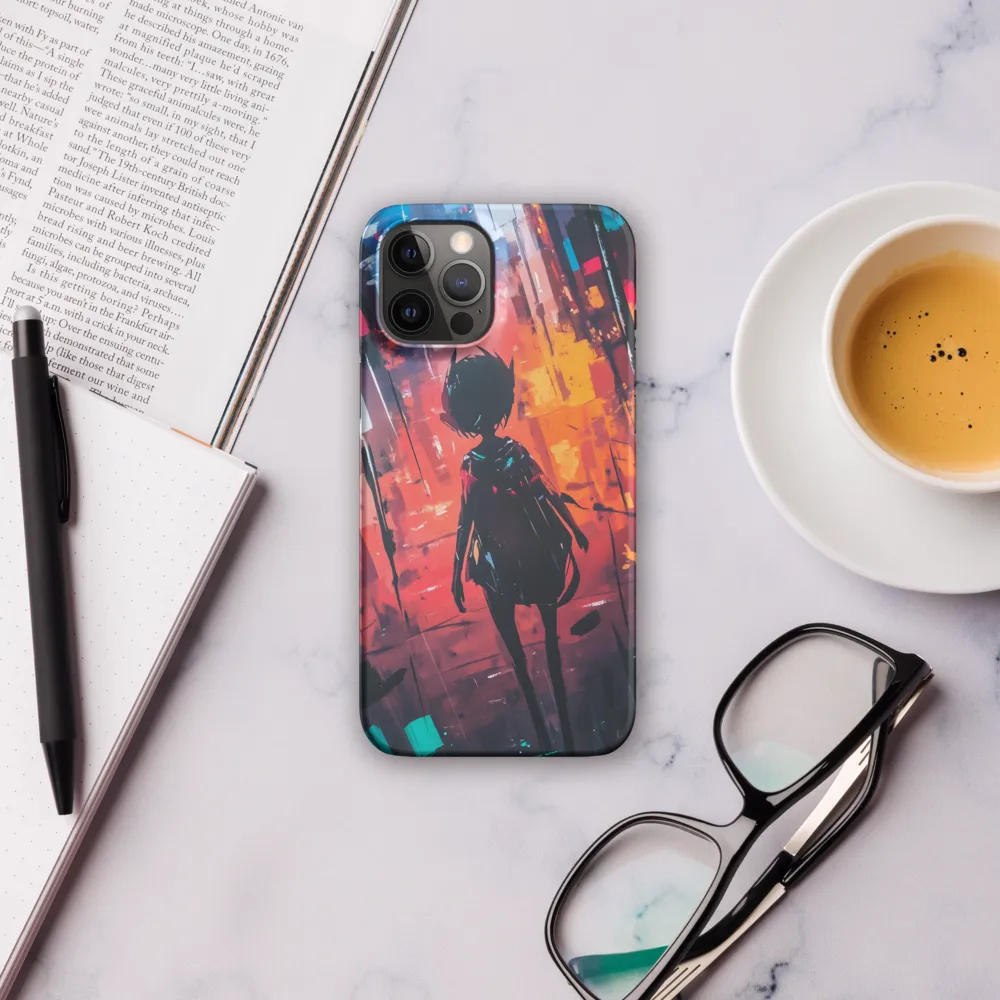 Silhouette in the Urban Abyss | Phone Case |  12 Pro Max | Snap Case | Matte