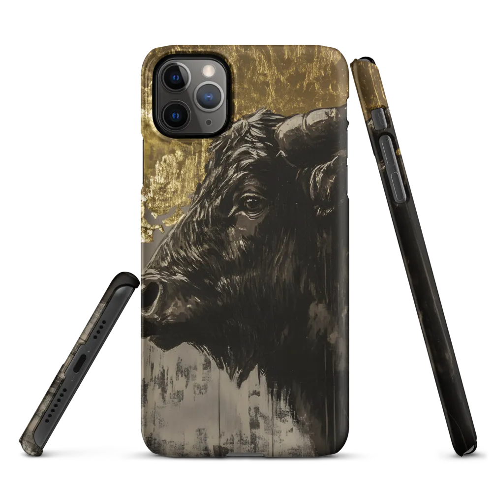 Majestic Bull Against the Golden Horizon | Phone Case |  11 Pro Max | Snap Case | Matte