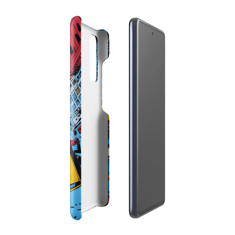 Urban Chaos: Aerial View of City Life | Phone Case |  S20 FE | Snap Case | Glossy