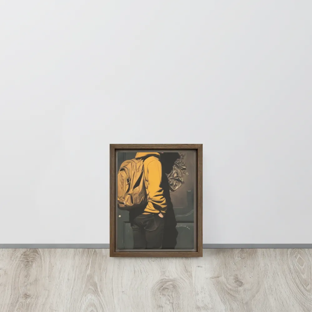 Silent Reflection | Canvas with Brown Frame | 8″×10″