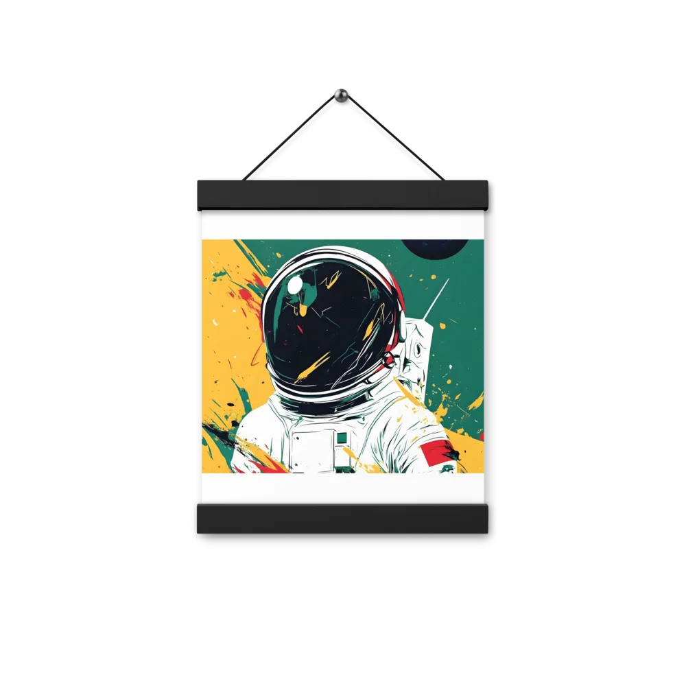Galactic Explorer: A Modern Odyssey | Poster With Black Wood Hanger | 8″×10″