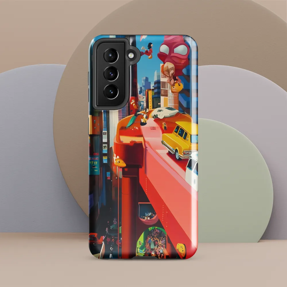 Urban Whimsy: A Colorful Cityscape