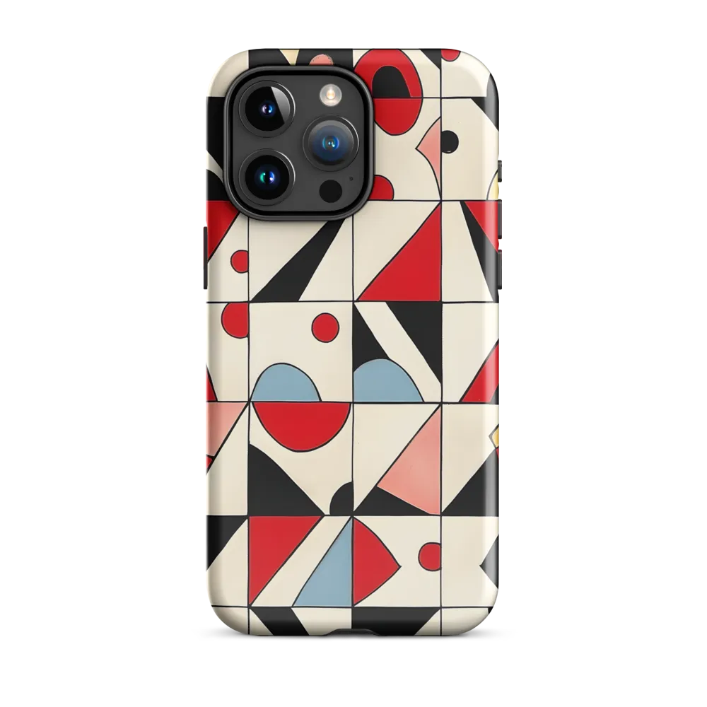 Dynamic Geometric Harmony | Phone Case |  15 Pro Max | Tough Case | Glossy