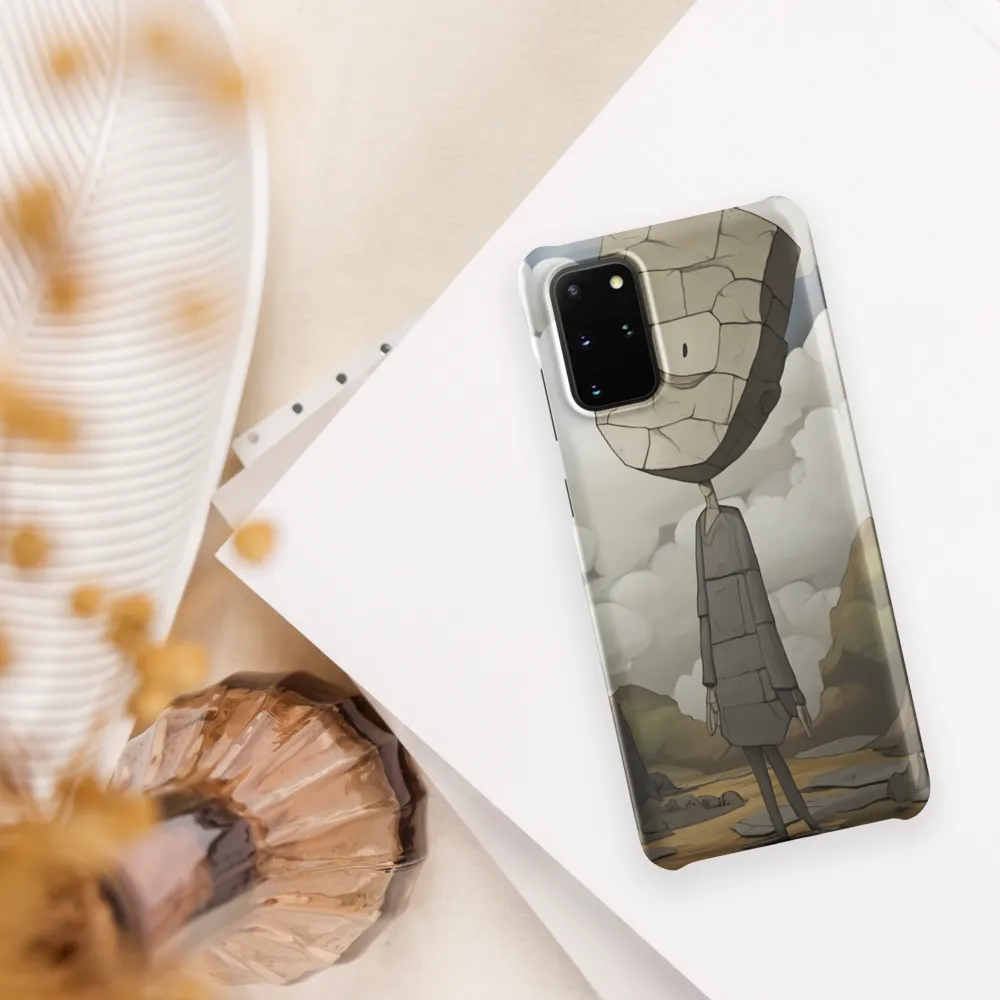 Whimsical Stone Figure in a Rocky Landscape | Phone Case |  S20 Plus | Snap Case | Matte