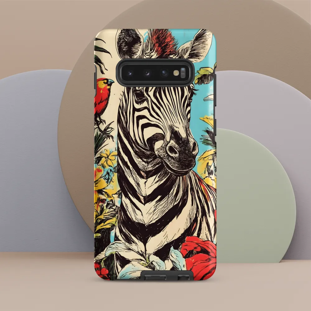 Zebra in Tropical Reverie