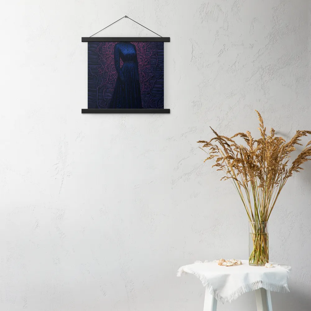 Veil of Enigma | Poster With Black Wood Hanger | 14″×14″
