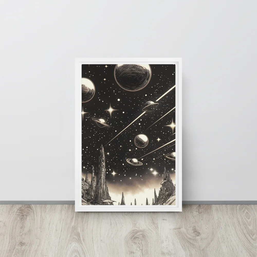 Celestial Reverie | Canvas with White Frame | 12″×18″