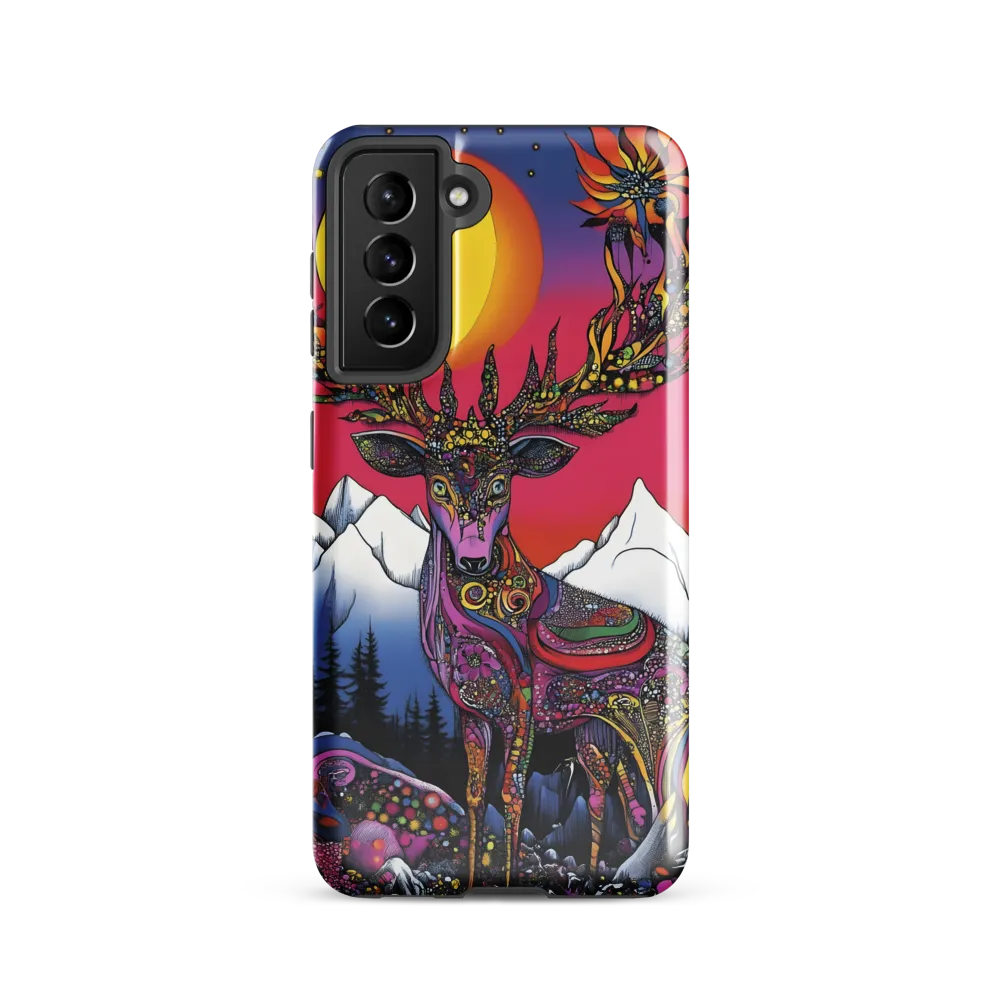 Mystical Majesty of the Psychedelic Deer | Phone Case |  S21 | Tough Case | Glossy