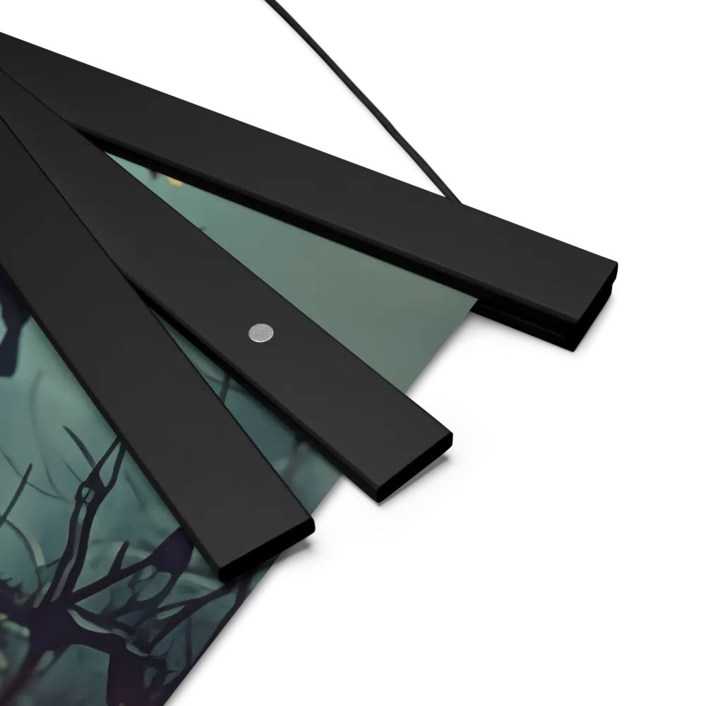 Whispers of the Avian Realm | Poster With Black Wood Hanger | 14″×14″