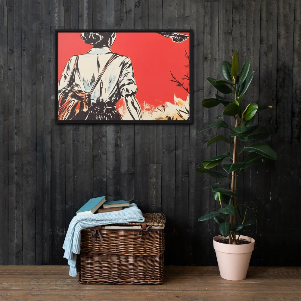 Journey Beyond the Horizon | Canvas with Black Frame | 24″×36″