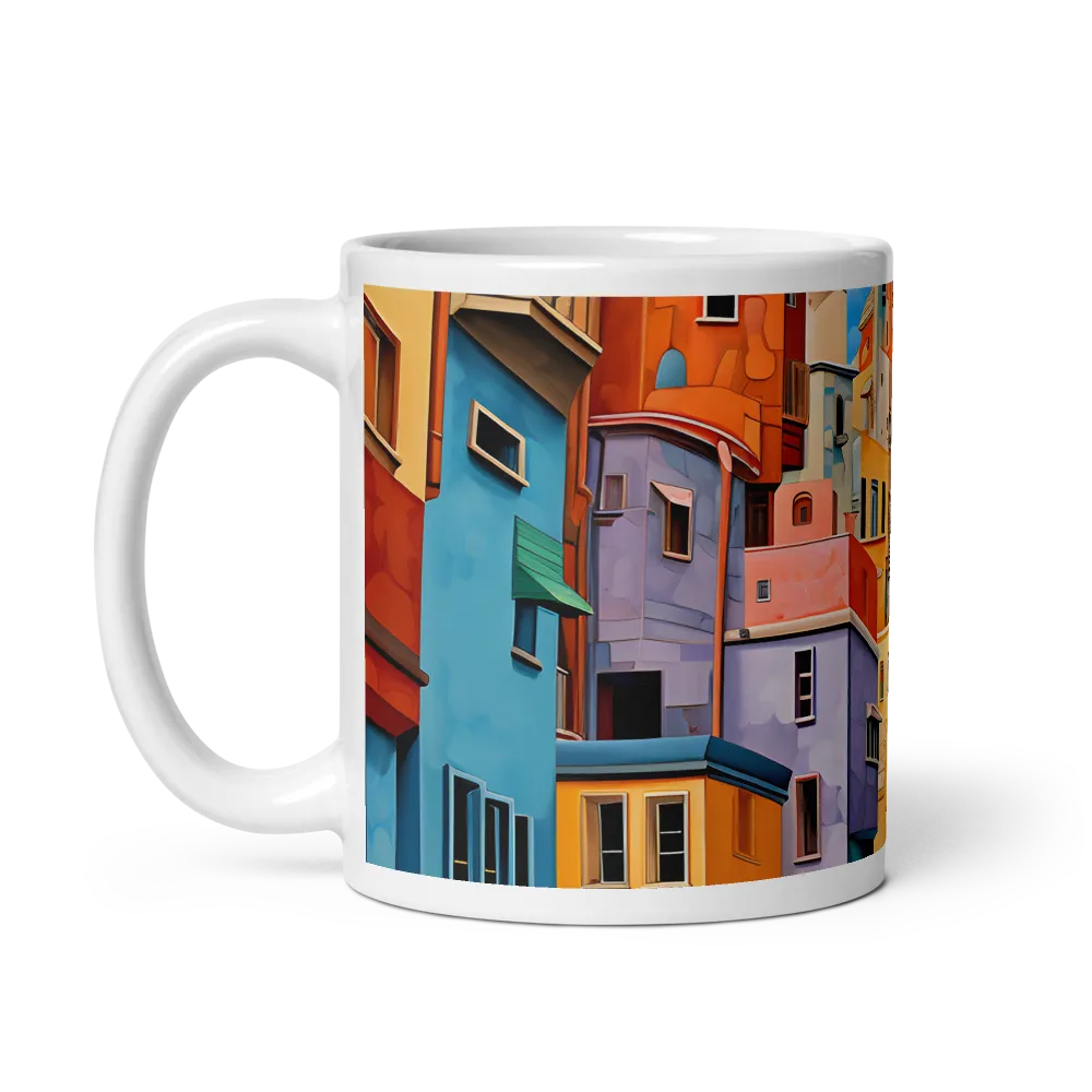 Vibrant Cityscape: A Kaleidoscope of Colors | Mug with White inside | 11 oz