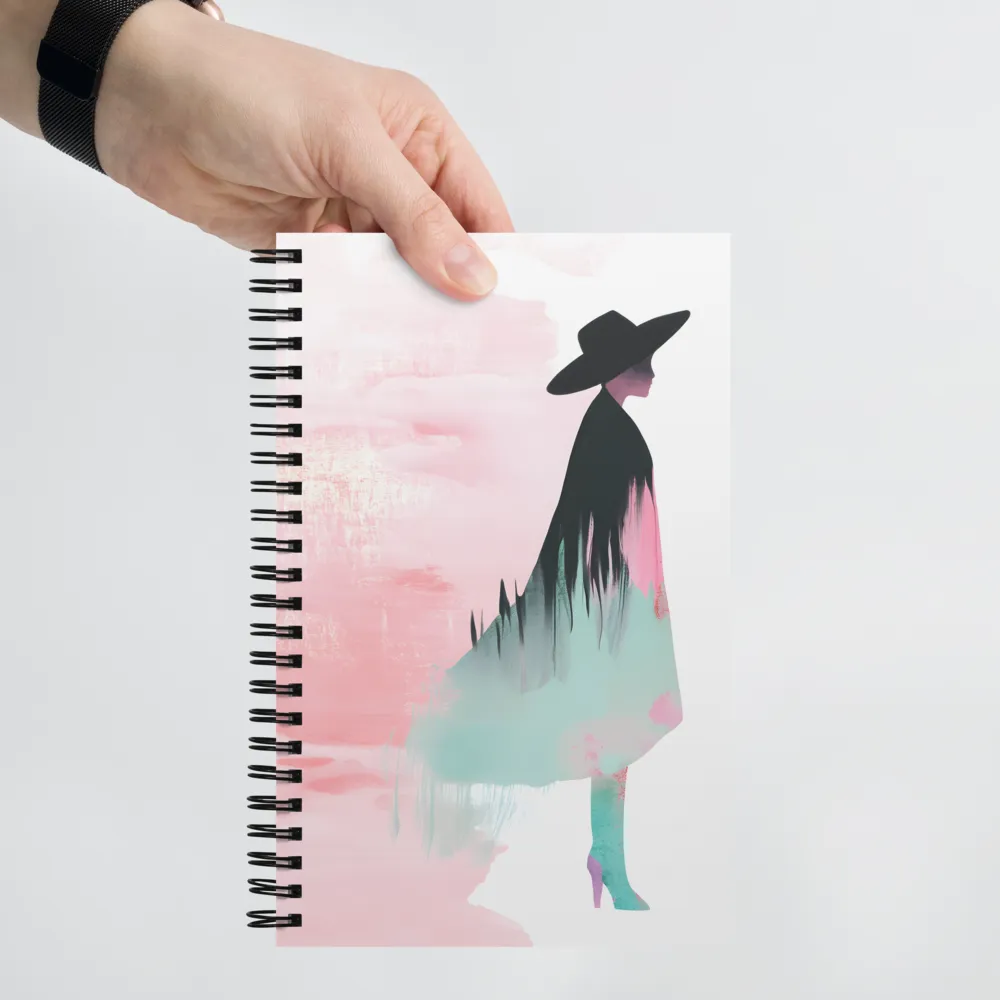 Elegance in Silhouette | Spiral Notebook