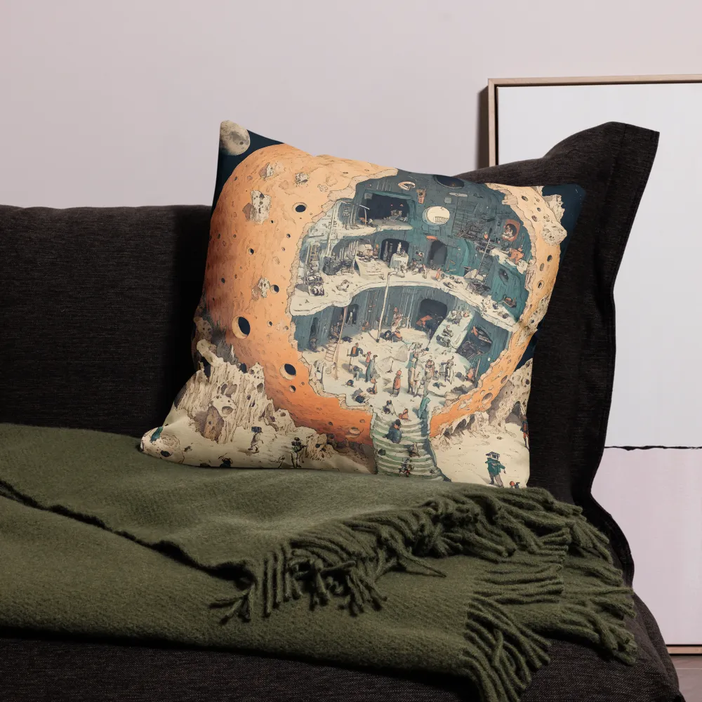 The Hollow Sphere: A Surreal Haven | Pillow | 22″×22″