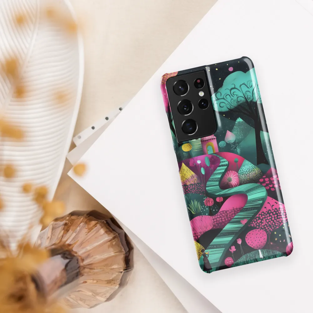 Whimsical Journey through Colorful Lands | Phone Case |  S21 Ultra | Snap Case | Glossy