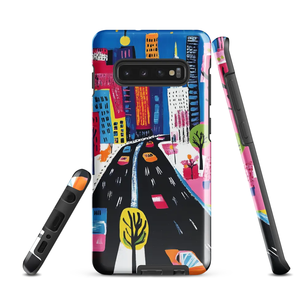 City Dreams in Vibrant Hues | Phone Case |  S10 Plus | Tough Case | Glossy