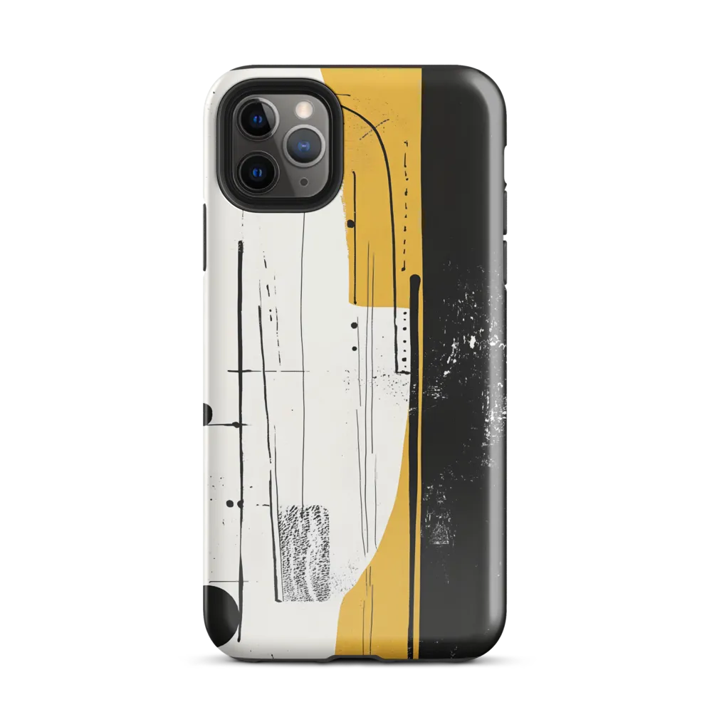 Geometric Harmony in Monochrome | Phone Case |  11 Pro Max | Tough Case | Glossy