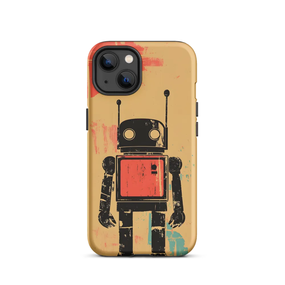 The Retro Robot | Phone Case |  13 | Tough Case | Matte