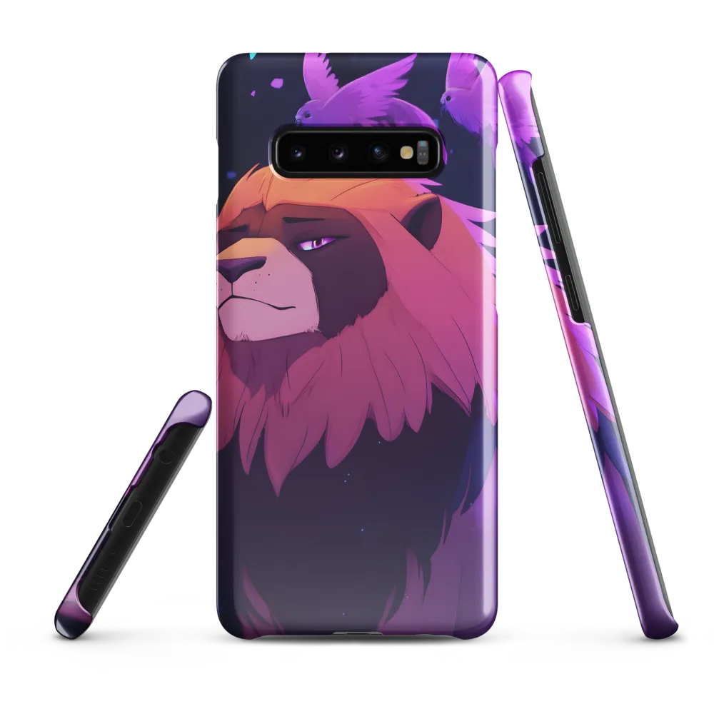 Regal Serenity: The Majestic Lion | Phone Case |  S10 Plus | Snap Case | Glossy