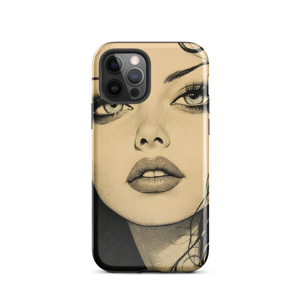 Enigmatic Gaze | Phone Case |  12 Pro | Tough Case | Glossy