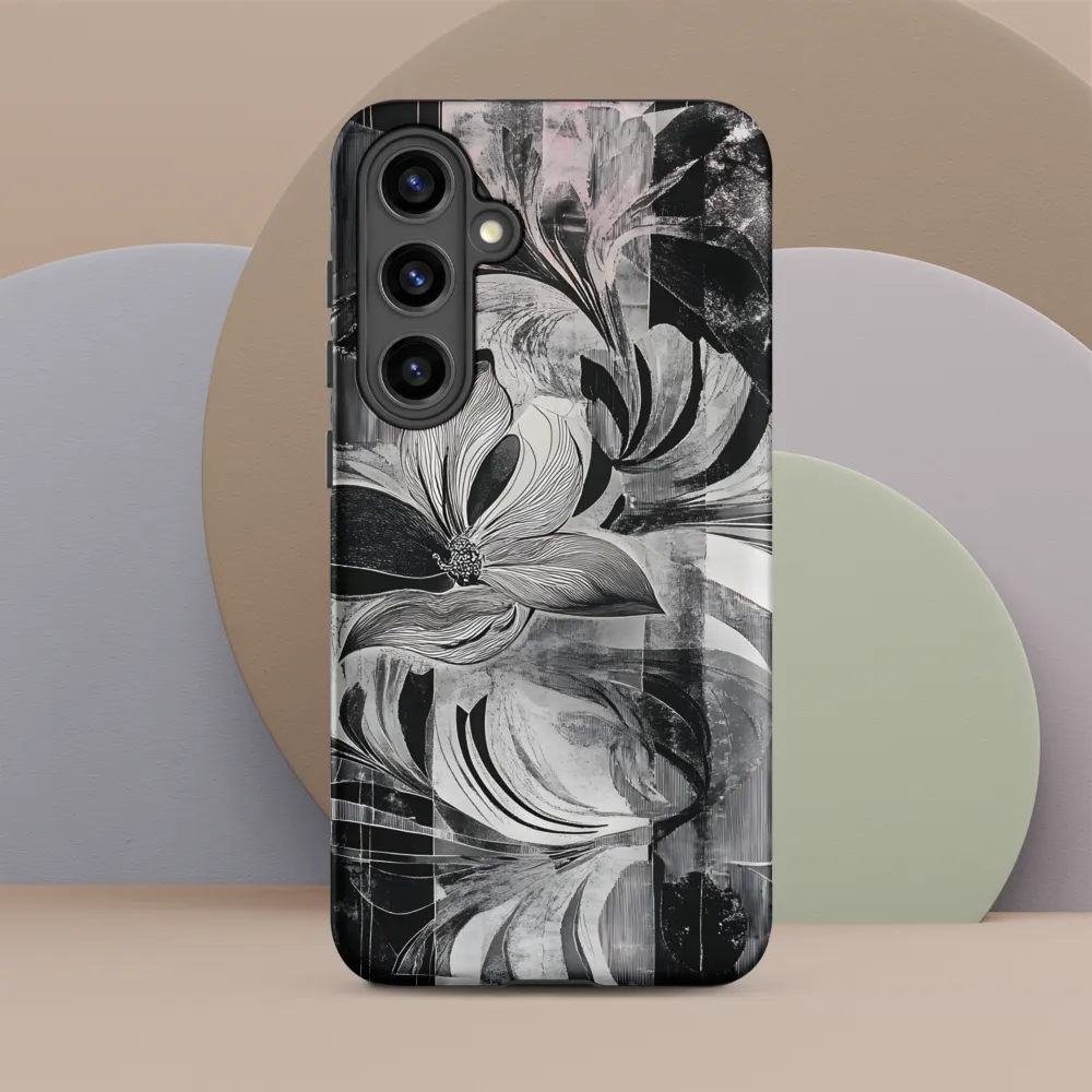 Floral Fusion in Monochrome
