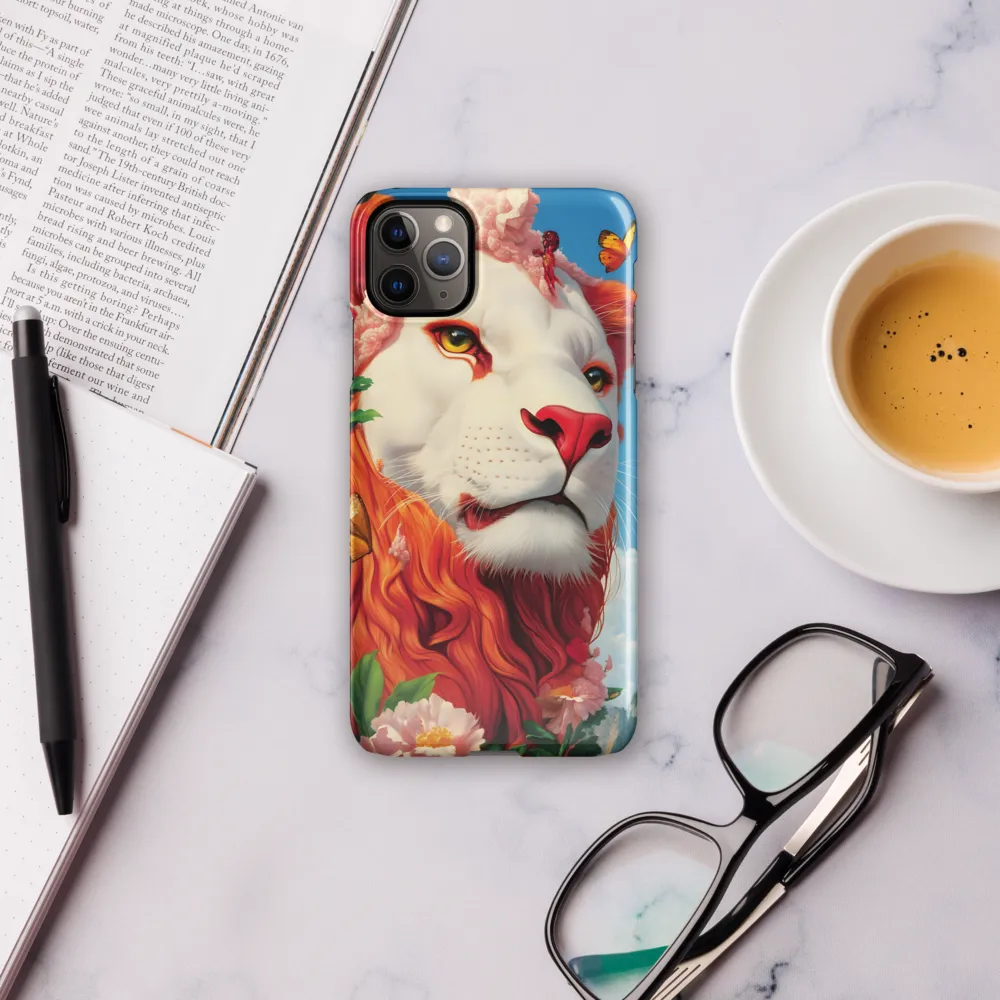 Majestic Lion Amidst Floral Splendor | Phone Case |  11 Pro Max | Snap Case | Glossy