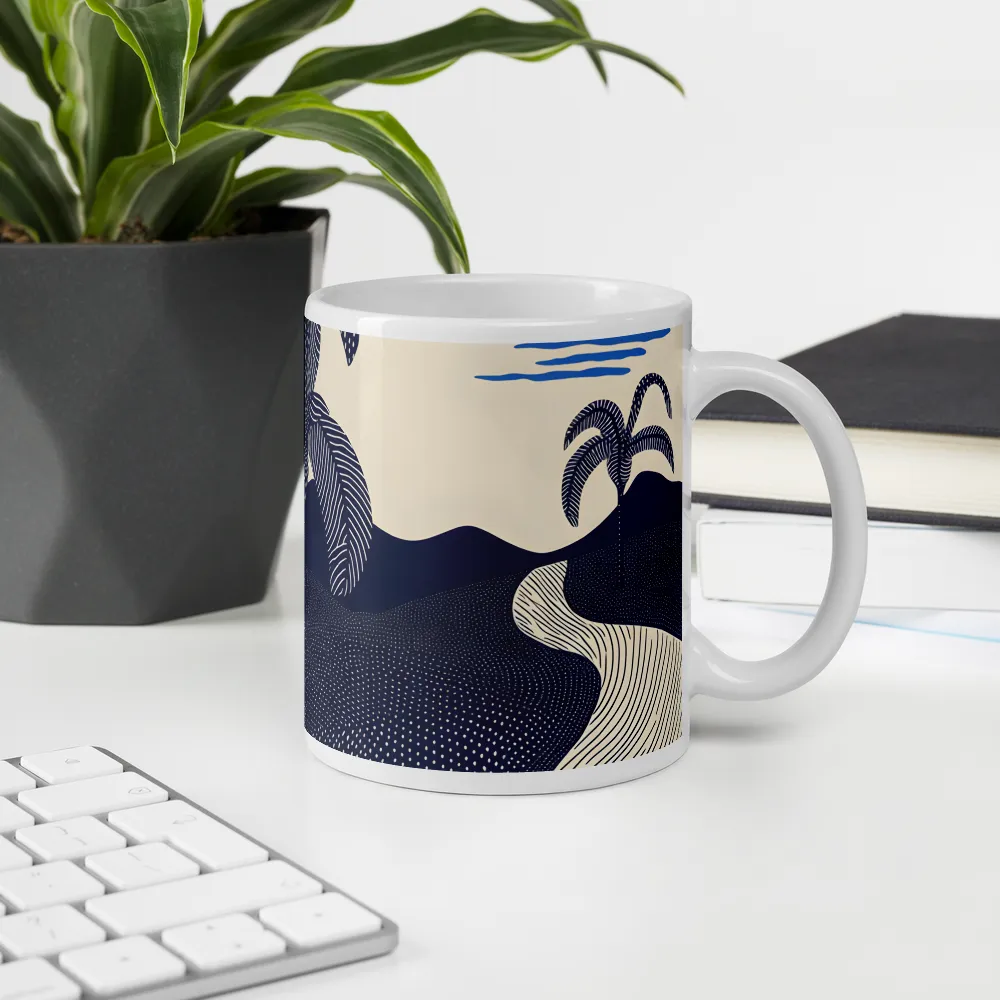 Tranquil Sunset in Modern Minimalism | Mugs | Multiple Sizes & Colors