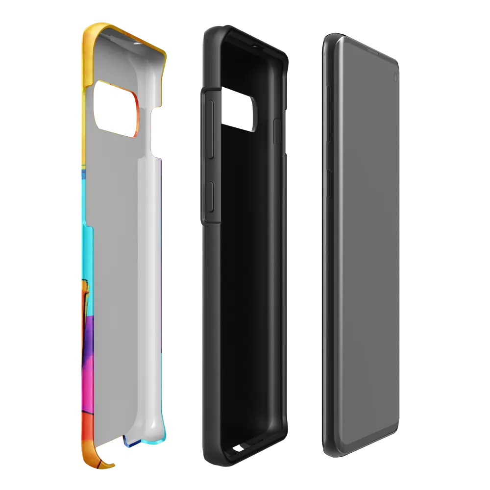 Playful Cubes in Vibrant Harmony | Phone Case |  S10 Plus | Tough Case | Glossy