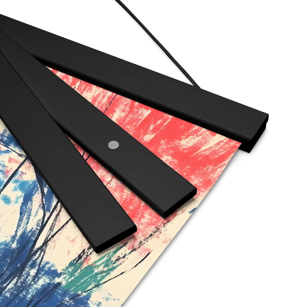 Whispers of Tranquility | Poster With Black Wood Hanger | 12″×12″