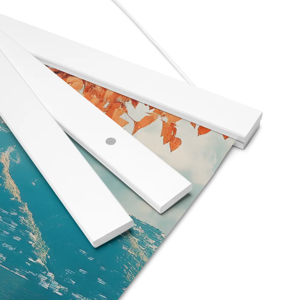 Elysian Waterscape | Poster With White Wood Hanger | 12″×12″