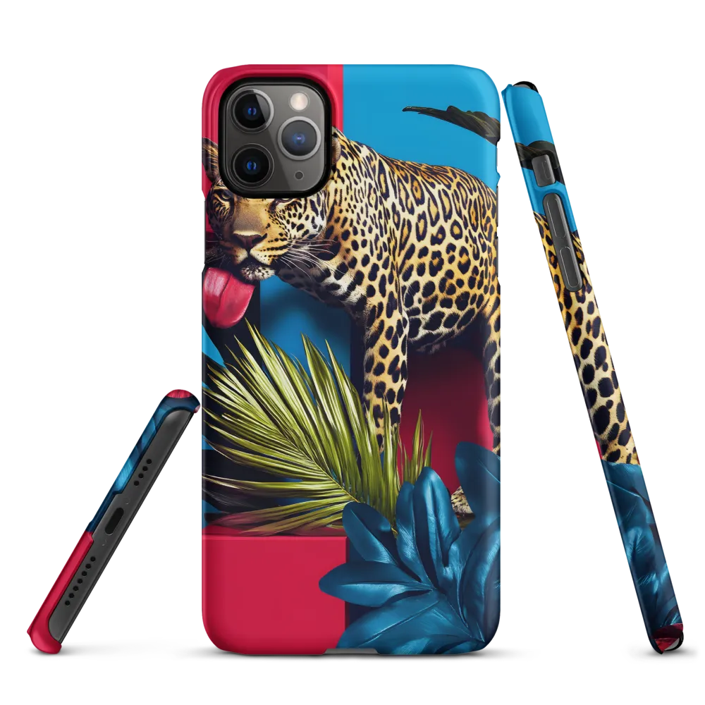 Playful Leopard in Vibrant Paradise