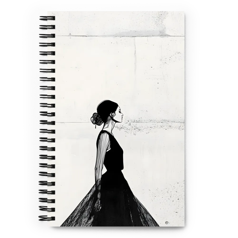 Elegance in Monochrome | Spiral Notebook